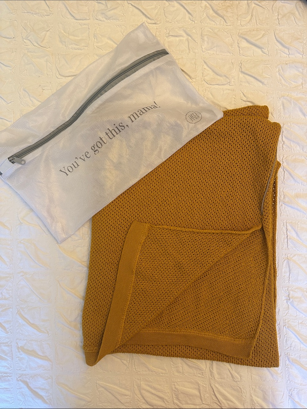 We are AMMA nursing blanket / scarf in honey